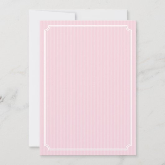 さくらんぼの花と鳥のブライダルシャワーへの招待 招待状 (裏面)