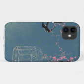 さくらんぼの花と鳥 Case-Mate iPhoneケース (裏面(横))