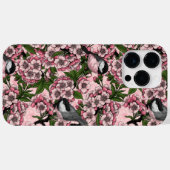 さくらんぼの花と《鳥》アメリカゴガラのピンク Case-Mate iPhoneケース (裏面 (横))