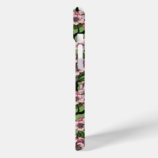 さくらんぼの花と《鳥》アメリカゴガラの緑 Case-Mate iPhoneケース (裏面 / 左)