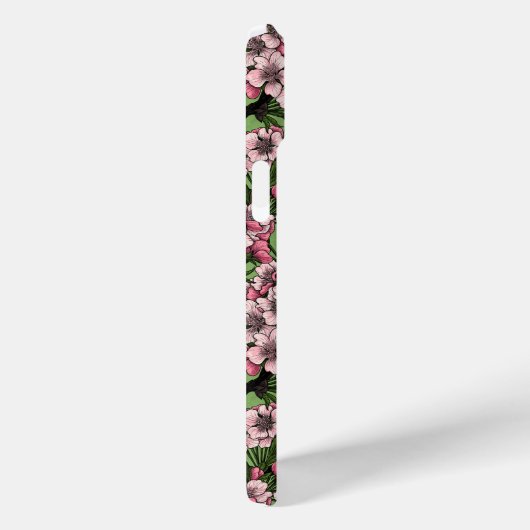 さくらんぼの花と《鳥》アメリカゴガラの緑 Case-Mate iPhoneケース (裏面 / 右)