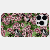 さくらんぼの花と《鳥》アメリカゴガラの緑 Case-Mate iPhoneケース (裏面 (横))