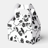 さくらんぼの花に咲く白黒鳥 フェイバーボックス (裏面サイド)