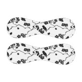 さくらんぼの花に咲く白黒鳥 野球ボール (パネル)