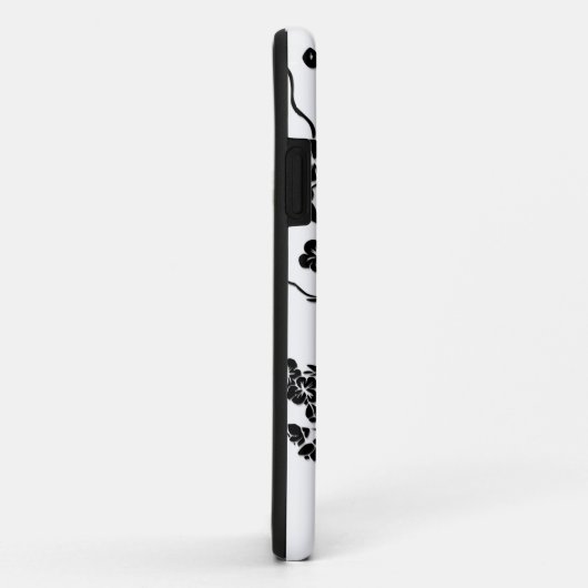 さくらんぼの花に咲く白黒鳥 Case-Mate iPhoneケース (裏面/右)