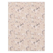 さくらんぼの花のテーブルクロスの花パターン(の模様が)あるびら テーブルクロス (正面)