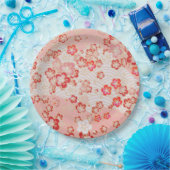 さくらんぼの花のパタ日本のーン ペーパープレート (パーティー)