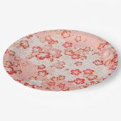 さくらんぼの花のパタ日本のーン ペーパープレート (アングル)