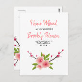 さくらんぼの花のフローラが動いている ポストカード (正面/裏面)