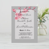 さくらんぼの花のリハーサルディナー 招待状 (スタンド正面)