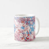 さくらんぼの花の写真マグカップ コーヒーマグカップ (正面右)