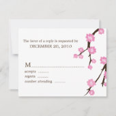 さくらんぼの花の応答カード 出欠カード (正面)