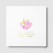 さくらんぼの花の手の水の色結婚の ゲストブック (裏面)