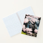 さくらんぼの花の木の横日本の景 ノートブック (内部)