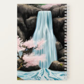 さくらんぼの花の木の横日本の景 ノートブック (裏面)