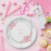 さくらんぼの花の木の結婚樹皮 ペーパープレート (パーティー)