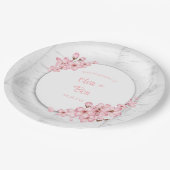 さくらんぼの花の木の結婚樹皮 ペーパープレート (アングル)