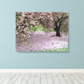 さくらんぼの花の木3つのパネルのラップされたキャンバス キャンバスプリント (インサイチュ (ウッドフロア))