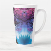 さくらんぼの花の木 カフェラテマグ (右)