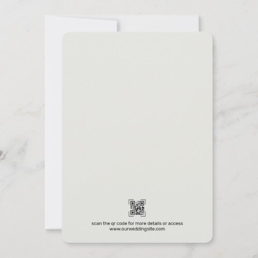 さくらんぼの花の木 招待状 (裏面)