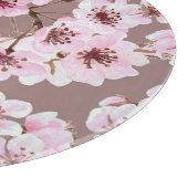 さくらんぼの花の枝の水の色パターン カッティングボード (角)