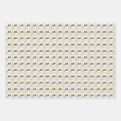 さくらんぼの花の枝の輪の上のロブバード ラッピングペーパーシート (正面3)