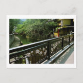 さくらんぼの花の橋の城崎はがき ポストカード (正面)