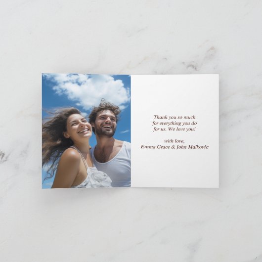 さくらんぼの花の母の日 サンキューカード (内部)