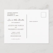 さくらんぼの花の水の色日付はがきを保存 案内ポストカード (裏面)