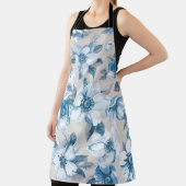 さくらんぼの花の水の色：シームレスなApple Tree Pat エプロン (インサイチュ)