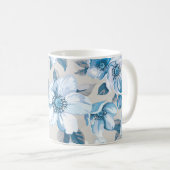 さくらんぼの花の水の色：シームレスなApple Tree Pat コーヒーマグカップ (正面右)