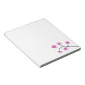 さくらんぼの花の水色 ノートパッド (アングル)