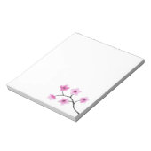 さくらんぼの花の水色 ノートパッド (回転)