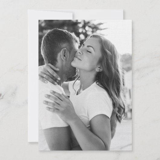 さくらんぼの花の結婚式の日付カードを保存 招待状 (裏面)