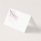 さくらんぼの花の花びらの末尾 (裏面)