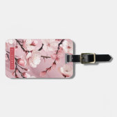 さくらんぼの花の荷物タグ ラゲッジタグ (正面横)