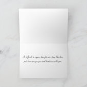 さくらんぼの花の追悼カード カード (内部)