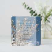 さくらんぼの花の青空ブライダルシャワー誘致 招待状 (スタンド正面)