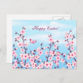 さくらんぼの花の風景 シーズンポストカード (正面/裏面)
