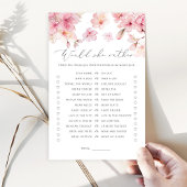 さくらんぼの花は彼女はむしろブライダルシャワーゲーム