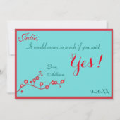 さくらんぼの花は私のジュニアの花嫁になる 招待状 (裏面)