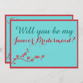 さくらんぼの花は私のジュニアの花嫁になる 招待状 (正面/裏面)