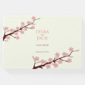 さくらんぼの花をテーマ結婚にした ゲストブック (正面)