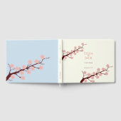 さくらんぼの花をテーマ結婚にした ゲストブック (全面)