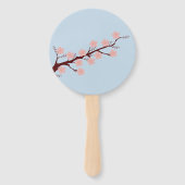 さくらんぼの花をテーマ結婚にした ハンドファン (裏面)