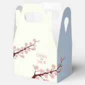 さくらんぼの花をテーマ結婚にした フェイバーボックス (オープン)