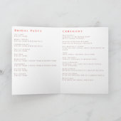 さくらんぼの花をテーマ結婚にした プログラム (内部)