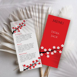 さくらんぼの花をテーマ結婚にした メニュー