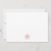 さくらんぼの花サンキューカード サンキューカード (裏面)