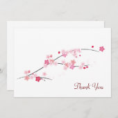 さくらんぼの花サンキューカード サンキューカード (正面/裏面)
